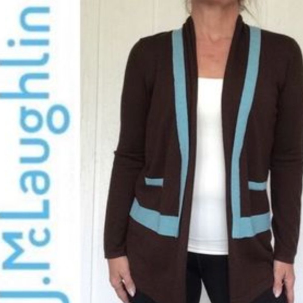 J. McLaughlin McGraw Merino Sweater, Size L.